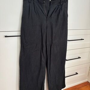 Madewell Women's Harlow Wide-Leg Pants (Black)
